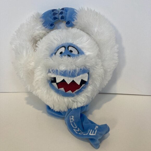 Rudolph The Red Nose Reindeer Bumble Abominable Snowman Door Hanger Plush Head - Picture 1 of 8